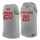 Ohio State Buckeyes #20 Greg Oden Gray College Basketball Jersey Dzhi,baseball caps,new era cap wholesale,wholesale hats